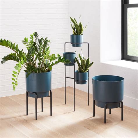 METAL PLANTER SET OF 2 FOR IN HOUSE NATURE 